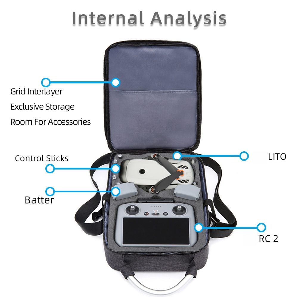 Protective Bag For DJI Lito X1 - đánh giá và giá Rc Helicopter Bag