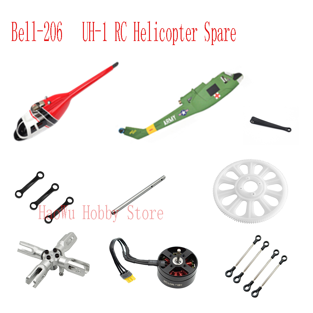 Flywing bell206 UH1 Bell-206 U - đánh giá và giá Rc Helicopter Large