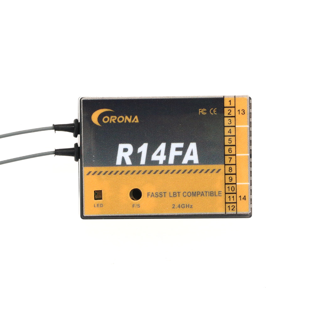 Corona R14FA 14CH RC Model Rec - đánh giá và giá Rc Helicopter Servo